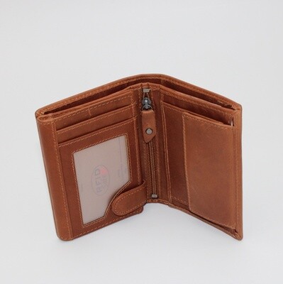 Portefeuille homme HAZEL cognac