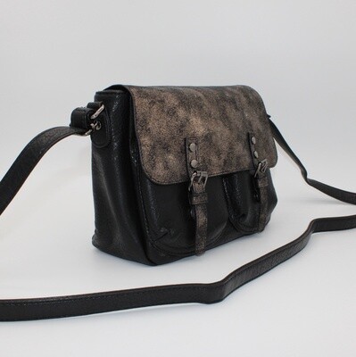 Sac bandoulière noir (grand format)