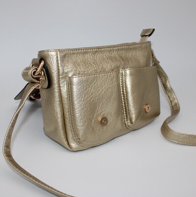 Sac bandoulière doré (petit format)