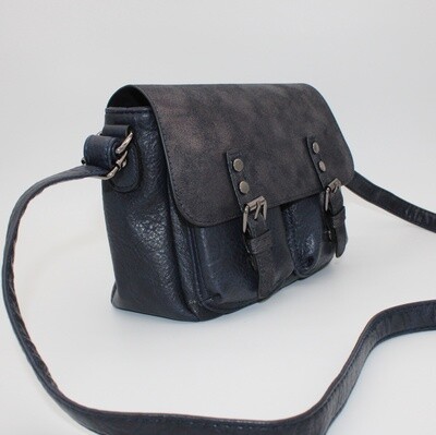 Sac bandoulière bleu marine (grand format)