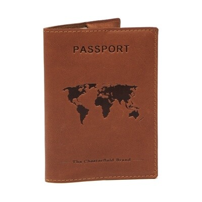Porte passeport cognac