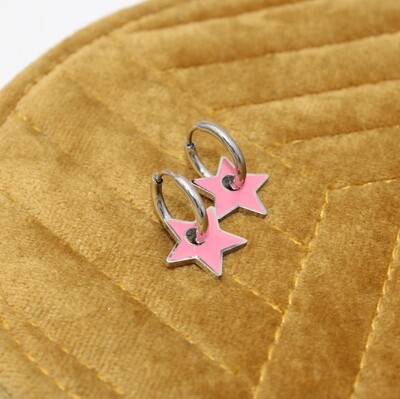 Boucles d&#39;oreilles en acier...