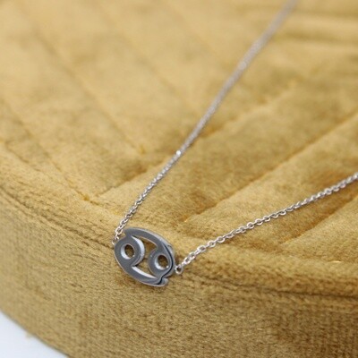 Collier CANCER en acier