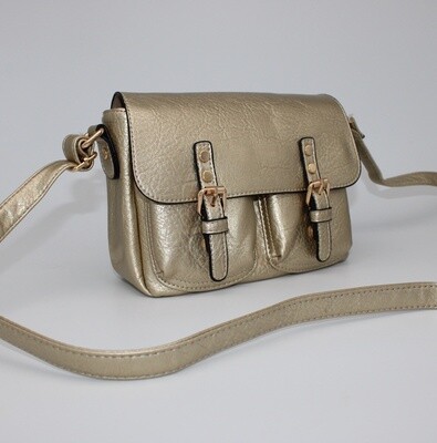 Sac bandoulière doré (grand format)