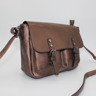 Sac bandoulière bronze (grand format)