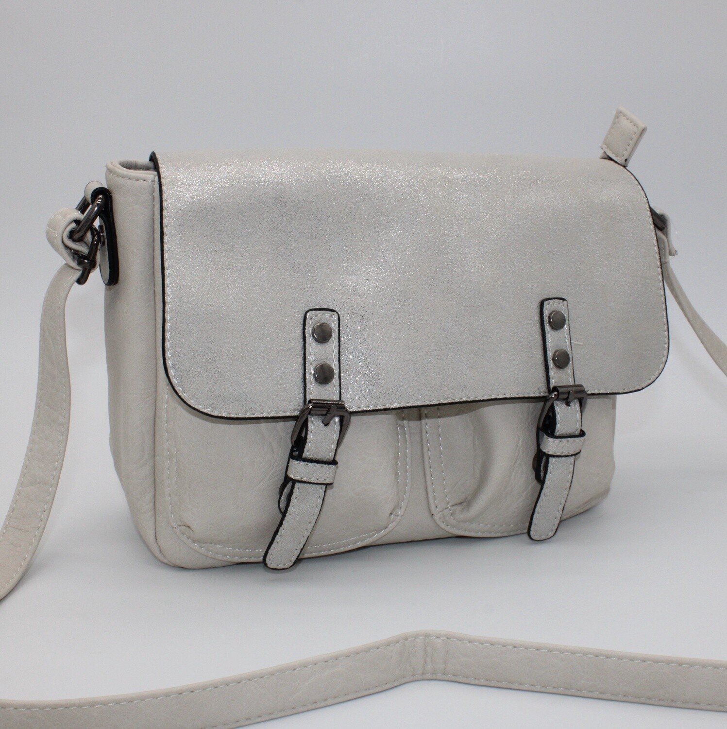 Sac bandoulière beige (grand format)