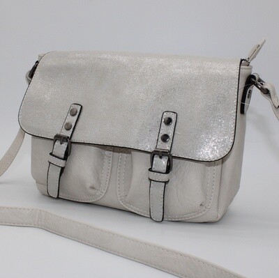 Sac bandoulière beige (grand format)