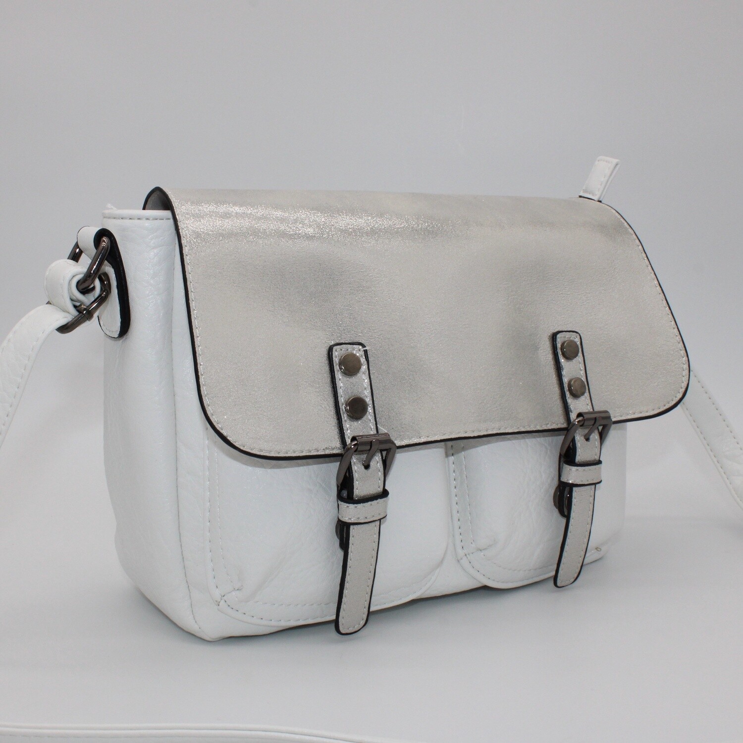 Sac bandoulière blanc (grand format)