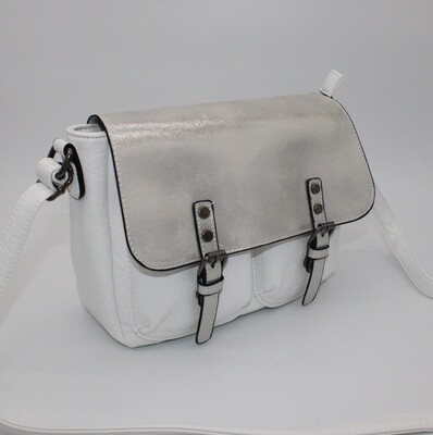 Sac bandoulière blanc (grand format)