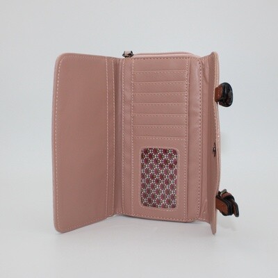 Grand portefeuille rose