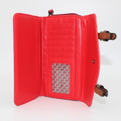 Grand portefeuille rouge