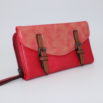 Grand portefeuille rouge
