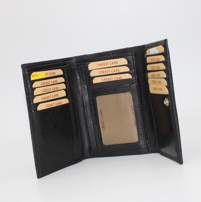 -Portefeuille femme en cuir-