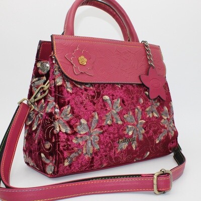 Sac à main ANTARA bordeaux