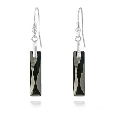 Boucles d'oreilles en argent et cristal