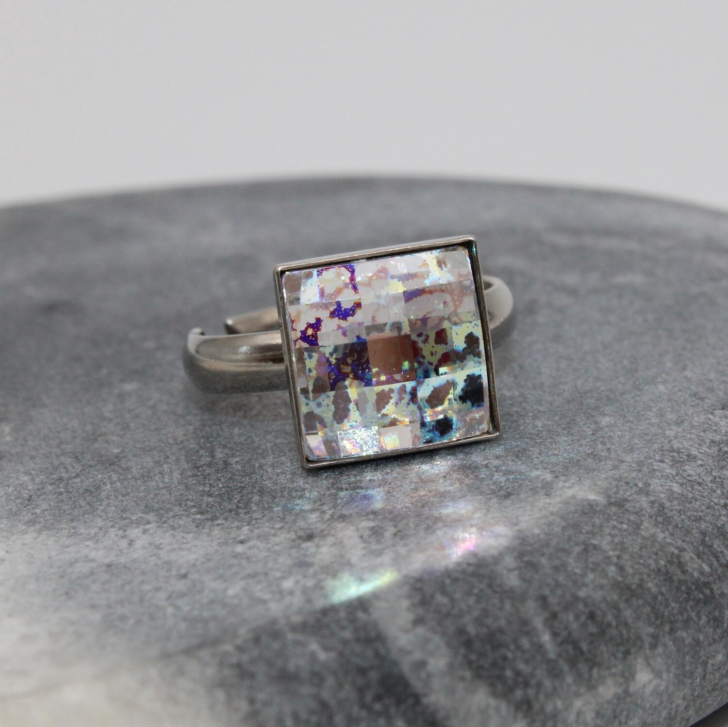 Bague  Argent et Cristal
