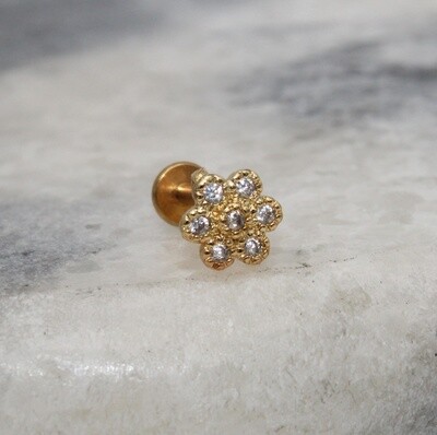 Piercing en plaqué or