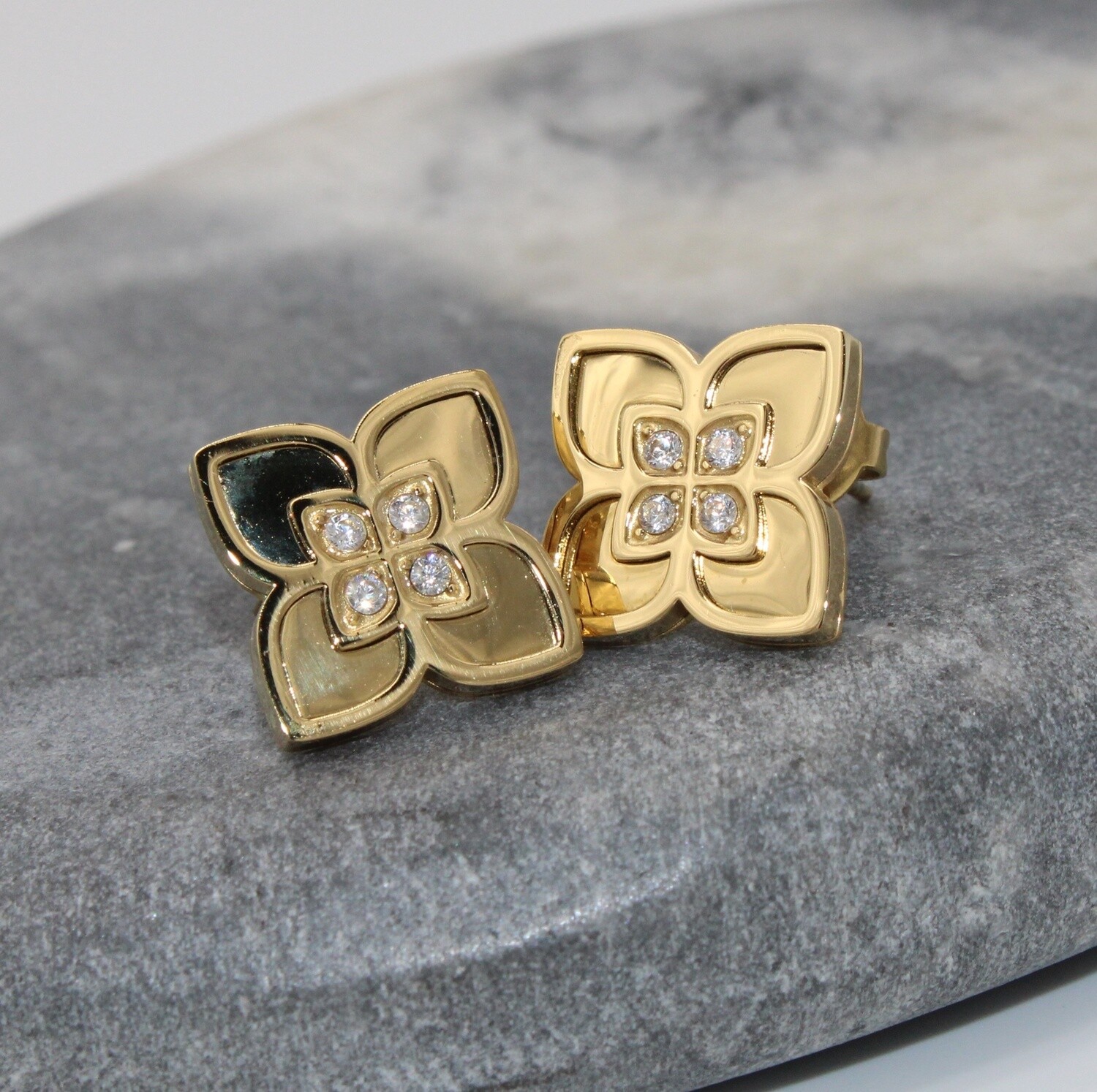 Boucles d&#39;oreilles en acier~