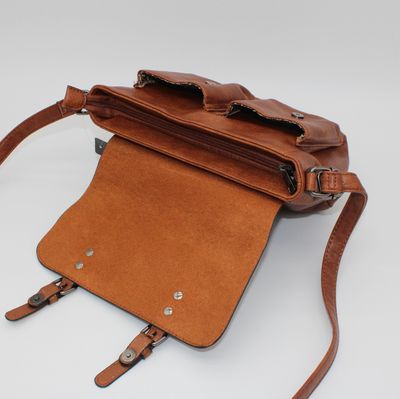 Sac bandoulière cognac (grand format)