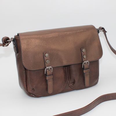 Sac bandoulière marron (grand format)