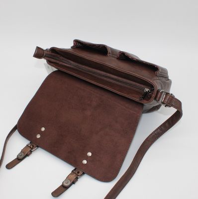 Sac bandoulière marron (grand format)