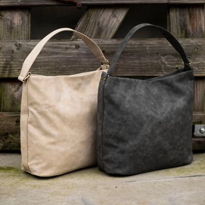 Sac à main peau de pêche beige