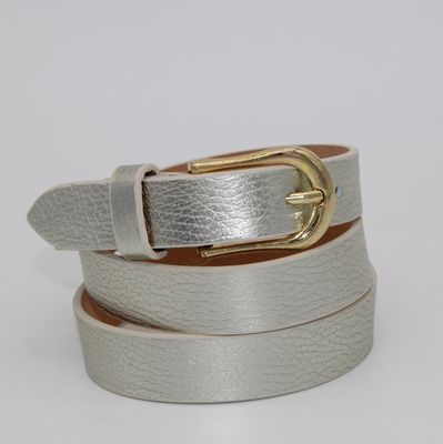 Ceinture en cuir doré