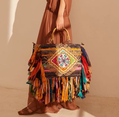 Sac à main cabas coloré