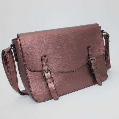 Sac bandoulière bronze métallisé