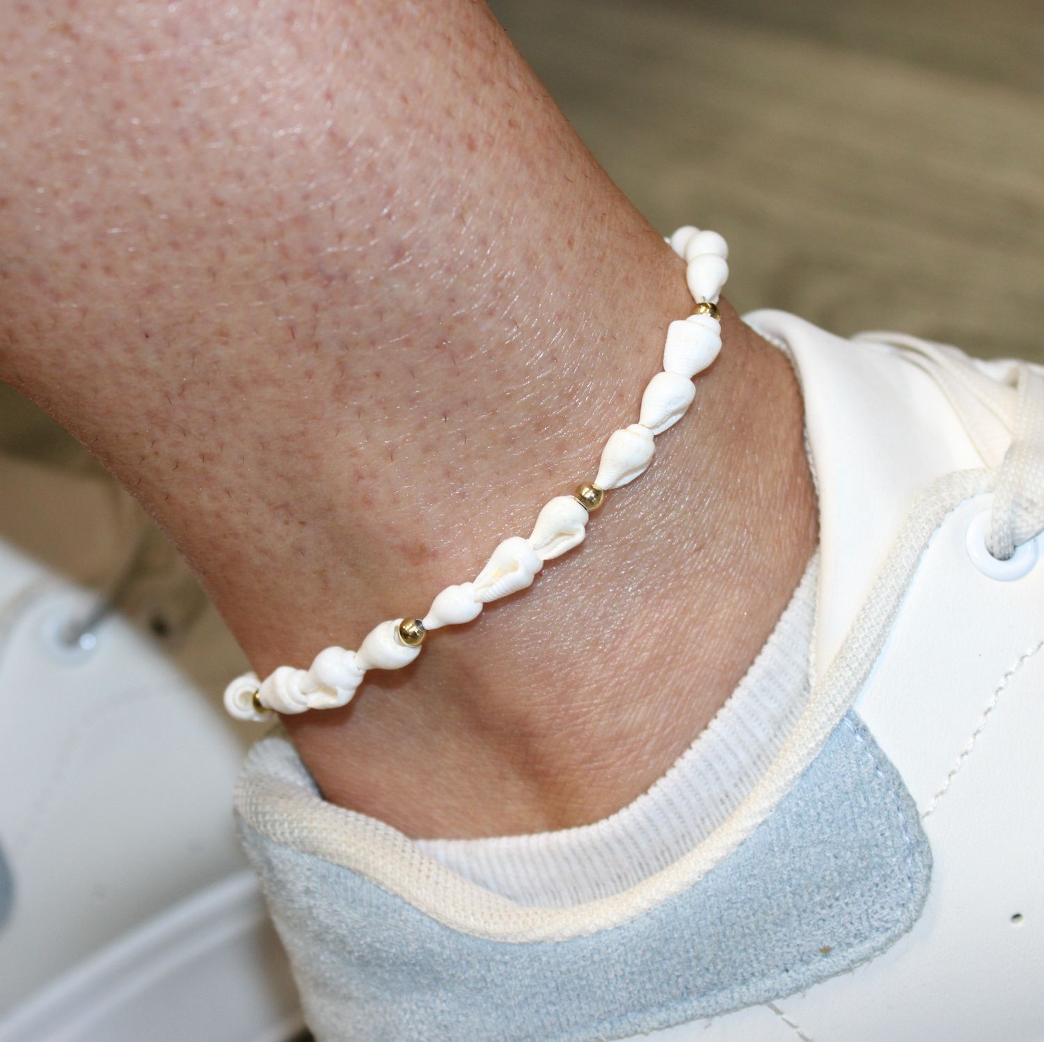 Bracelet de chevilles coquillages