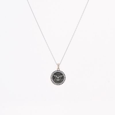 Collier SAINT-ESPRIT en acier avec zircones
