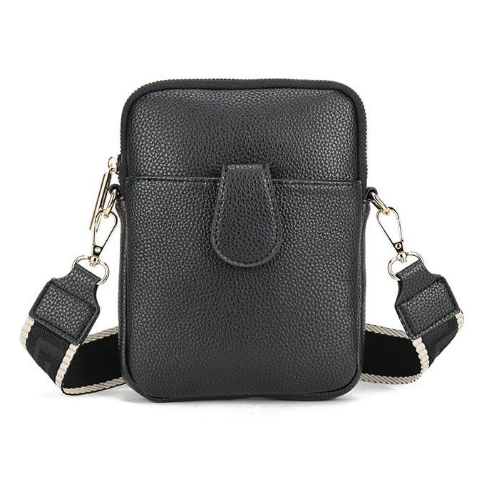 Petit sac à large bandoulière NOIR