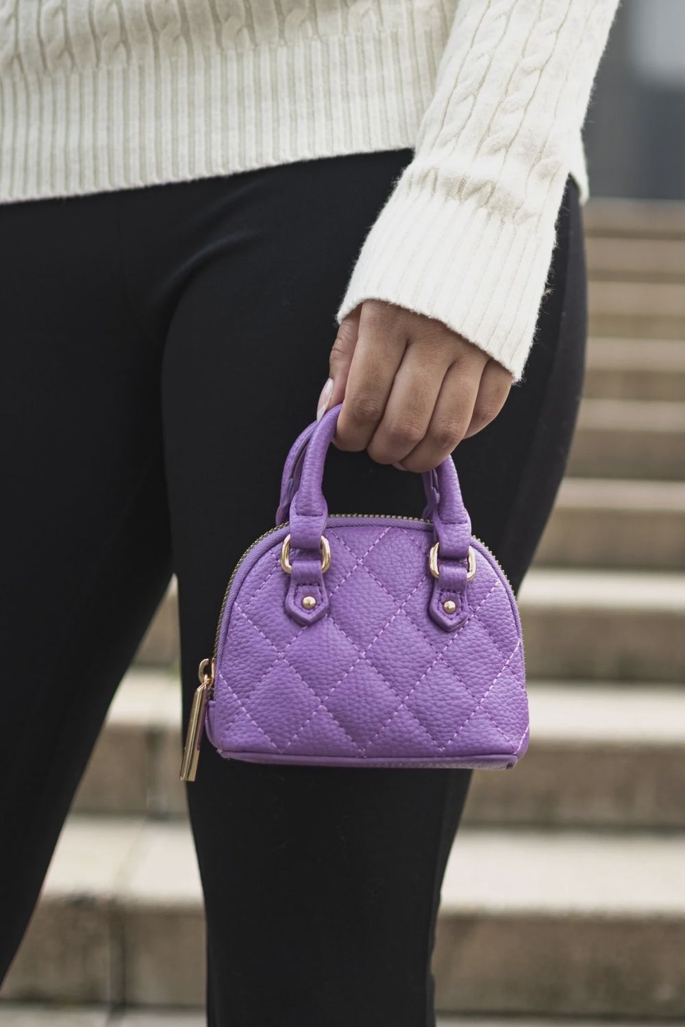 Mini sac à main lilas