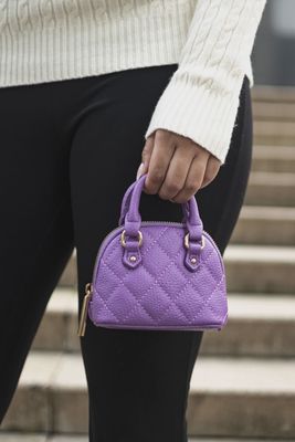 Mini sac à main lilas