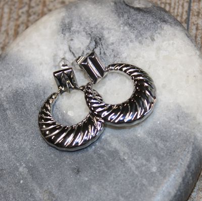 Boucles d'oreilles texturées