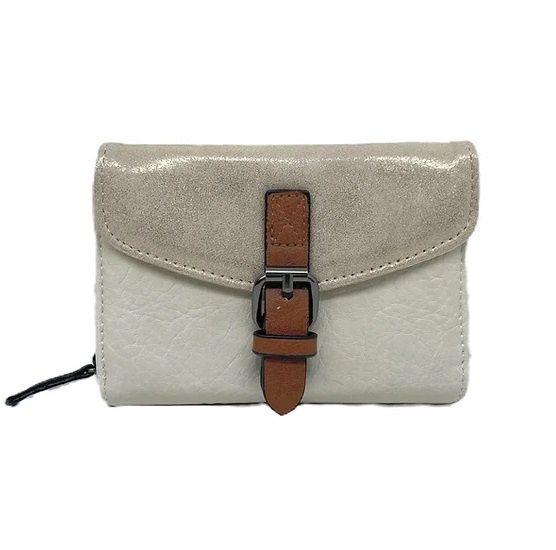 Petit portefeuille beige