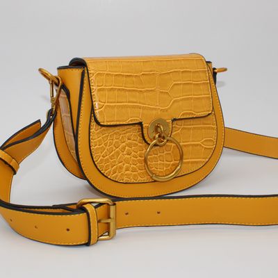 Sac bandoulière jaune moutarde