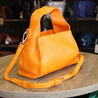 Sac en similicuir orange