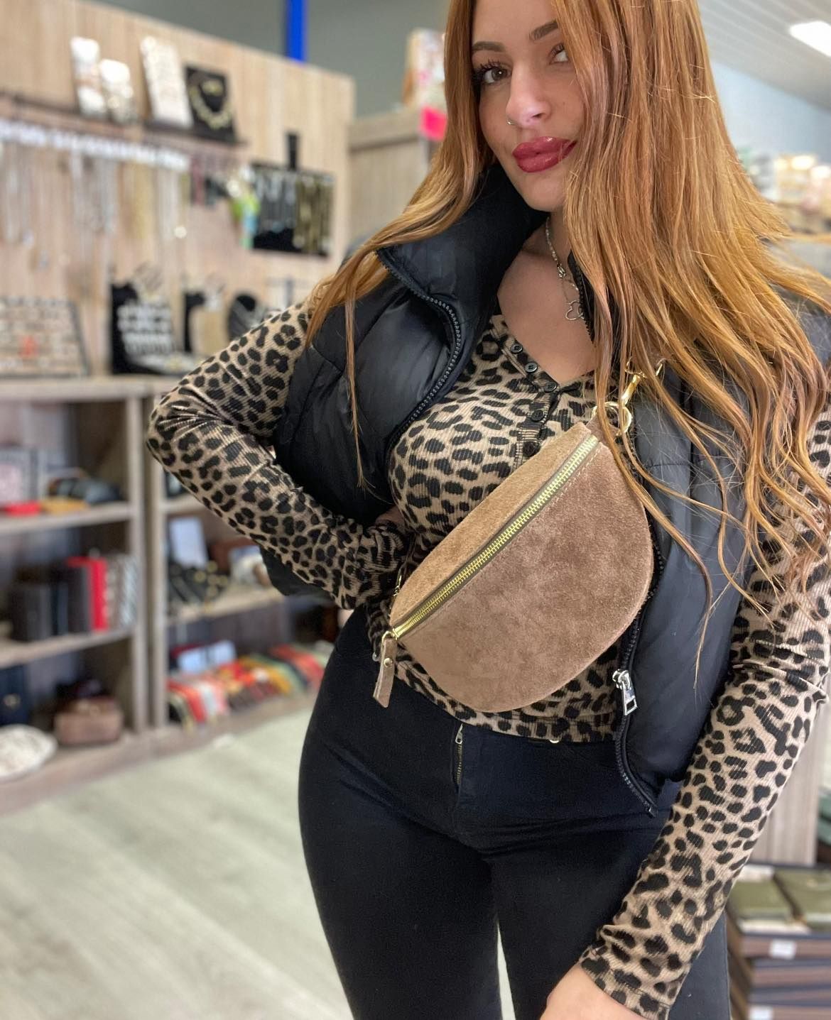 ~Sac banane en cuir~