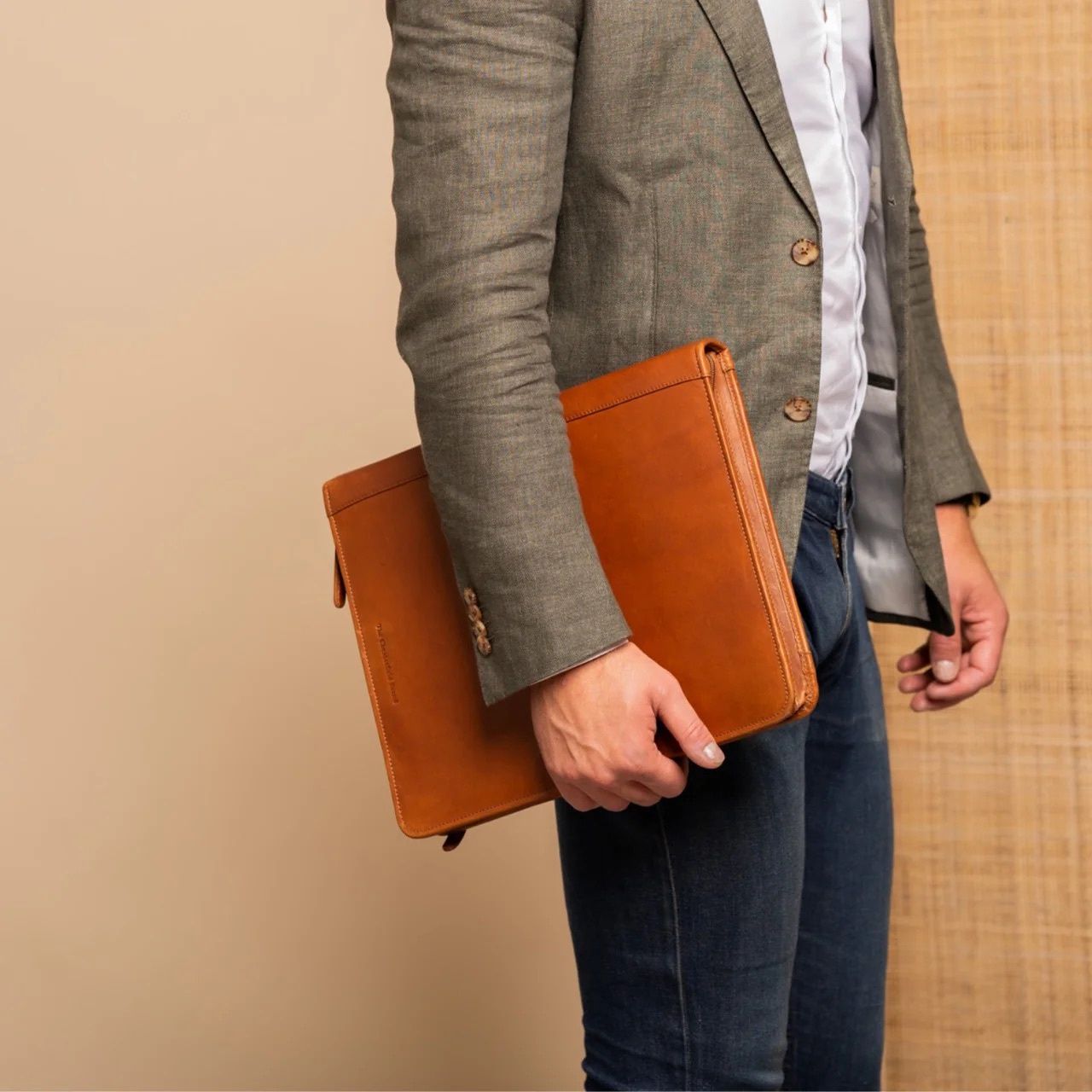 Porte-documents &quot;MORETON&quot; cognac