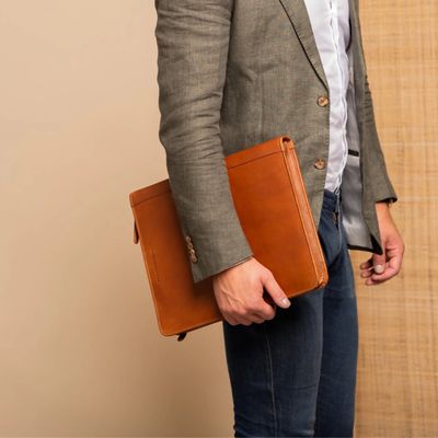 Porte-documents &quot;MORETON&quot; cognac