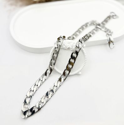 Collier maille Figaro en acier