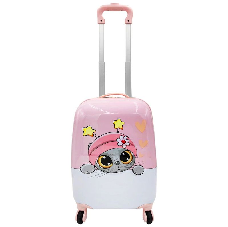 Valise pour enfant en polycarbonate rose