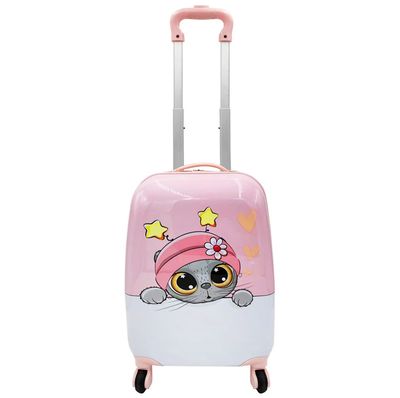 Valise pour enfant en polycarbonate rose