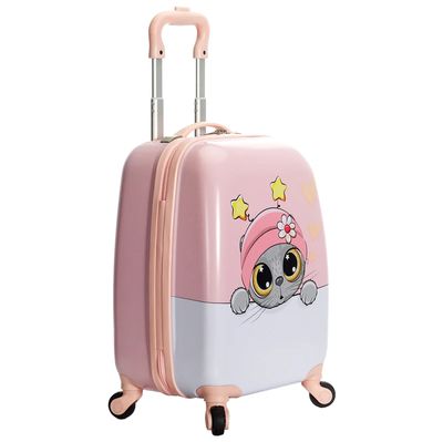 Valise pour enfant en polycarbonate rose