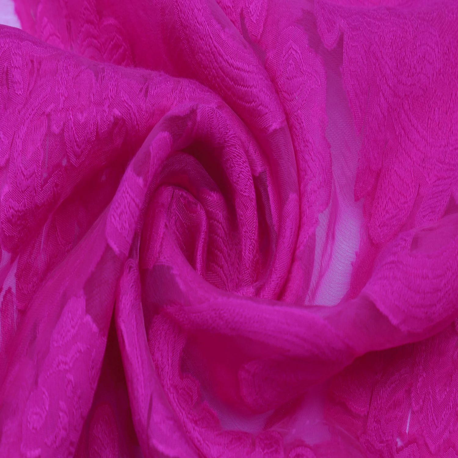 Foulard à dentelles fuchsia