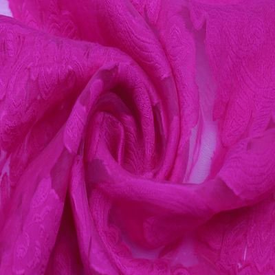 Foulard à dentelles fuchsia