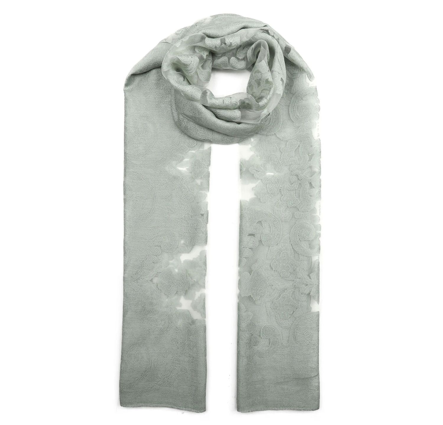 Foulard à dentelles kaki