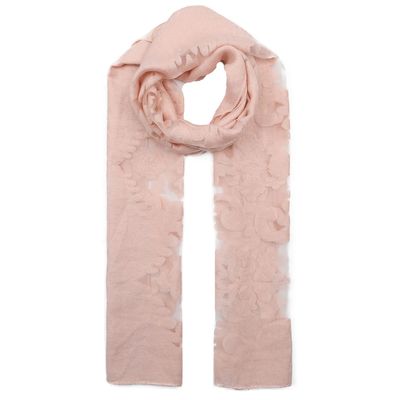 Foulard à dentelles rose clair