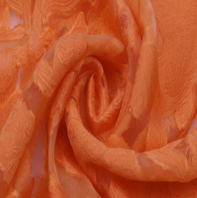 Foulard à dentelles orange